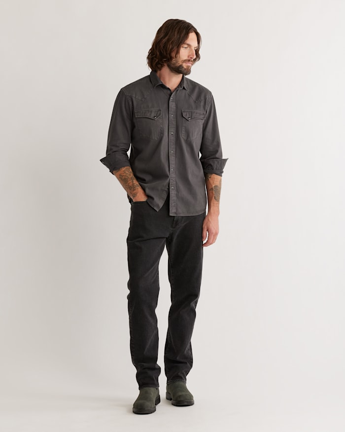 MEN'S WYATT SNAP-FRONT DENIM SHIRT